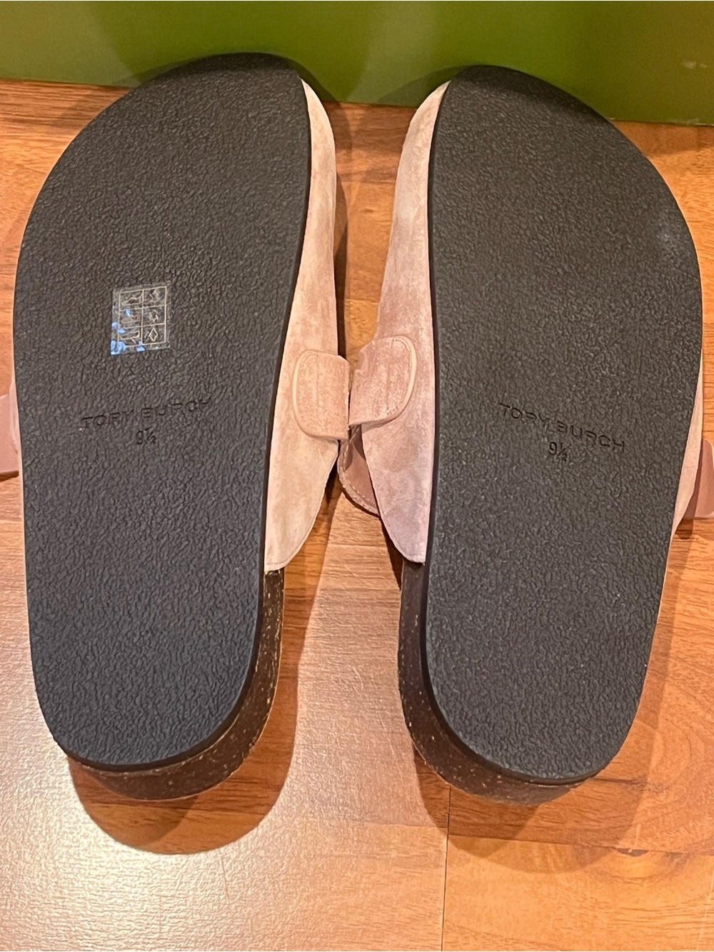 Tory Burch Suede Mellow Malva/Gold Mules - size 9.5 - NIB - Picture 8 of 12